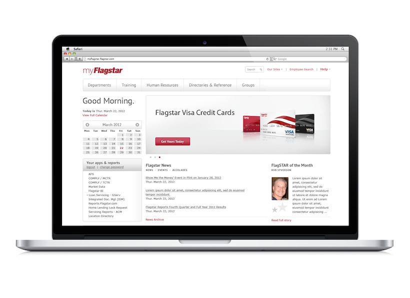 UX UI Design Corporate Intranet