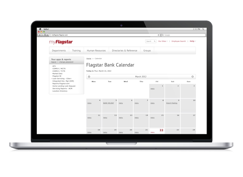 UX UI Design Corporate Intranet
